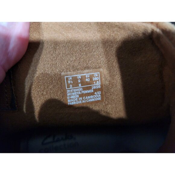 Clarks Collections Teresa Tan Wedge Boot/Sz. 8.5 - Picture 8 of 9